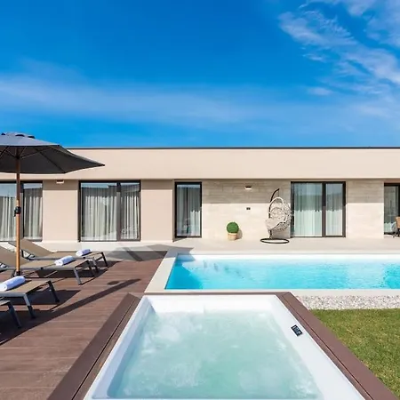 Villa Daleo With Heated Pool And Jacuzzi Near Porec Labinci
